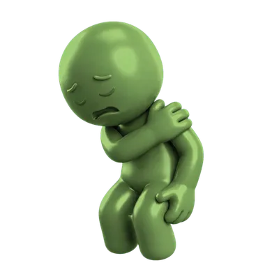 Character with body pain