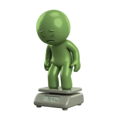 Character with posture concerns