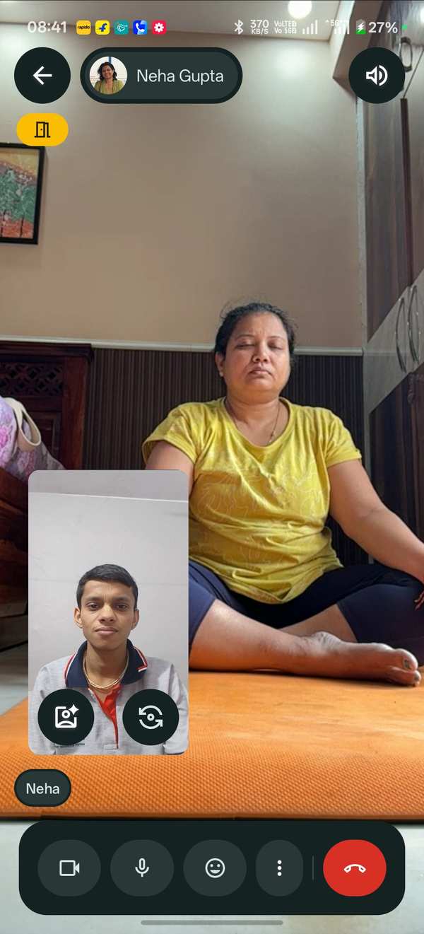 Neha — Full stretch achieved